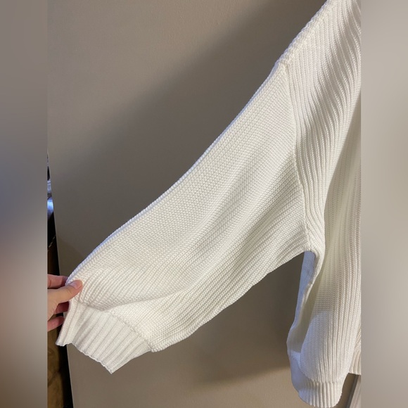 Torrid Lucky you crewneck pullover white sweater 5X NWOT - Picture 5 of 7